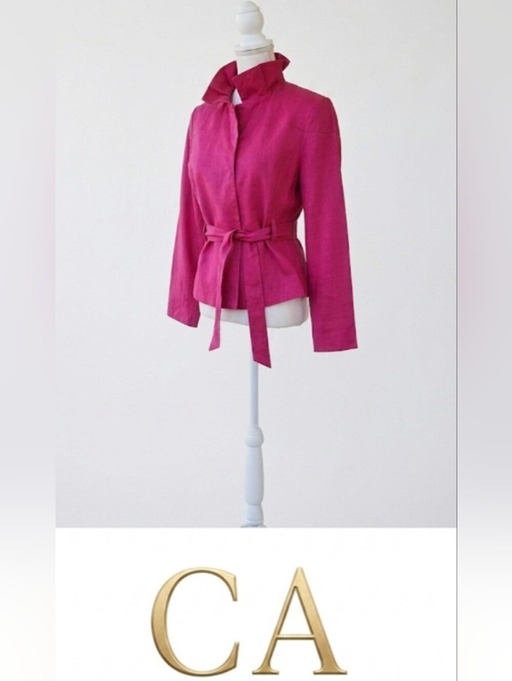 Beautiful Pink CA Or C & C California Linen Blazer/Jacket! Excellent!!!